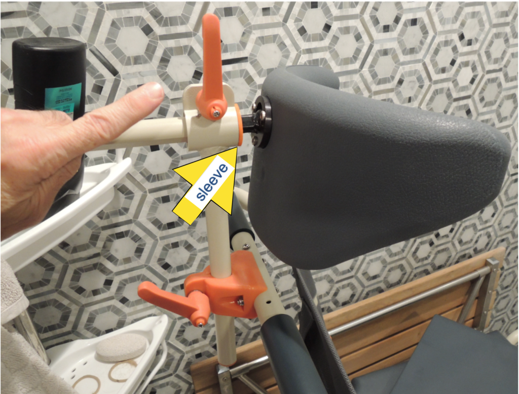 showerbuddy head support and mount