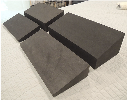 wedges cut into smaller pieces
